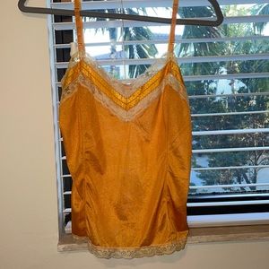 Silk Orange Tank top